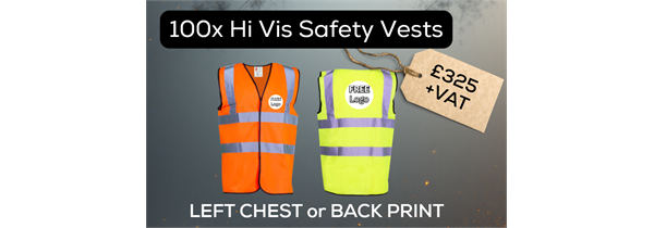 100 Hi Vis Vests