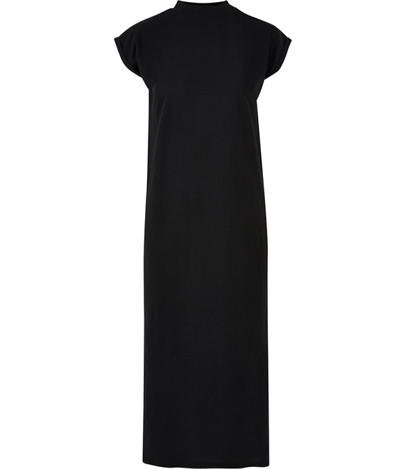 Women’s long extended shoulder dress