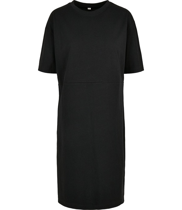 Women's organic oversized slit tee dress