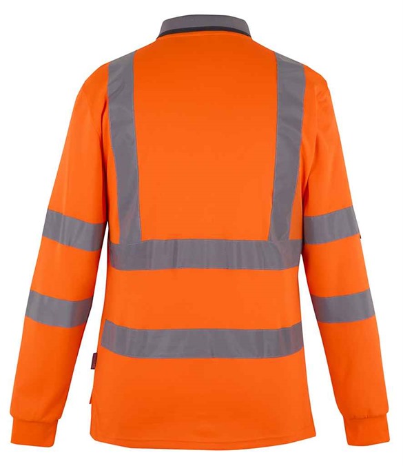 Regatta High Visibility Pro Contract Long Sleeve Polo Shirt