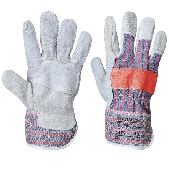 Leather Rigger 300 Cow Split Palm Bar Glove