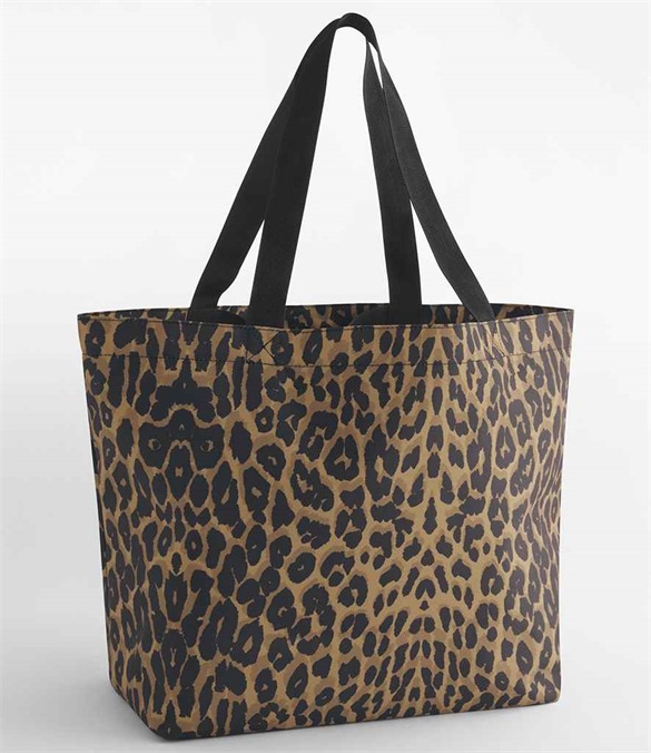 BagBase Leopard Print Carryall Tote Bag