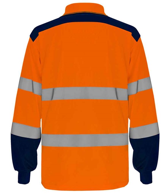 Yoko Two Tone Long Sleeve Polo Shirt