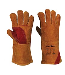 Welders 330 Split Leather Reinforced Palm Gauntlet
