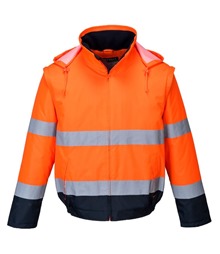Hi-Vis 2-in-1 Contrast Essential Lite Bomber Jacket