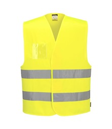 Hi-Vis Two Band Dual ID Holder Vest