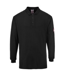 Modaflame Knit FR Long Sleeve Polo Shirt