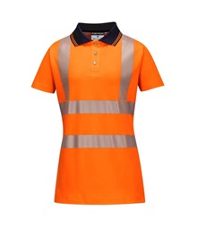 Hi-Vis Women's Cotton Comfort Pro Polo Shirt S/S
