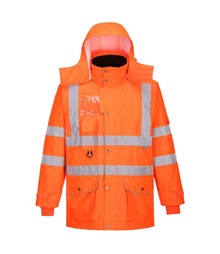 Hi-Vis Breathable 7-in-1 Traffic Jacket