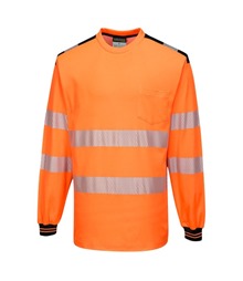 PW3 Hi-Vis Cotton Comfort T-Shirt L/S