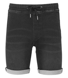 Men’s denim drawstring shorts