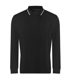 Long sleeve tipped 100 polo